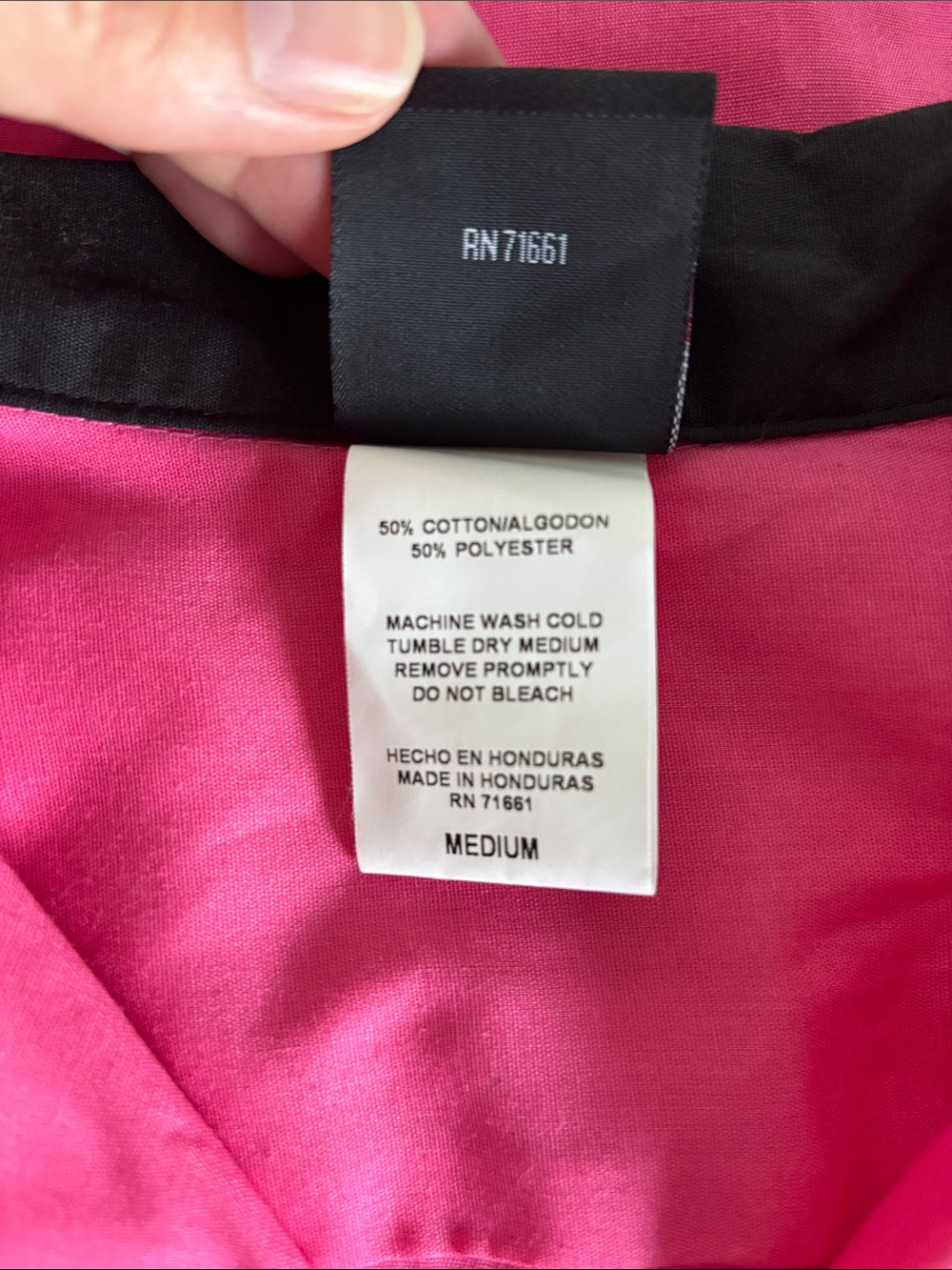 Hilton GM Legend Bowling Shirt - pink/black - men’s medium - Picture 8 of 8
